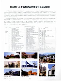 第四届广东省优秀建筑创作奖评选活动举办