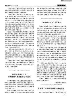 中国建筑设计行业优秀管理人才奖获奖名单公布