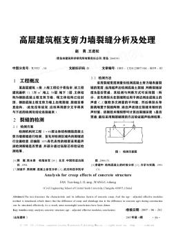 高层建筑框支剪力墙裂缝分析及处理