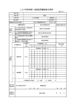 (土工布软体排)检验批质量检验记录表