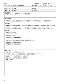 (完整版)企業(yè)各部門崗位職責(zé)說明書大全