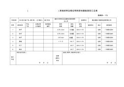 (工具)其他材料合格证明和进场复验报告汇总表