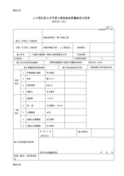 (整理)人工挖孔樁土方開挖工程檢驗(yàn)批質(zhì)量驗(yàn)收記錄表(1).