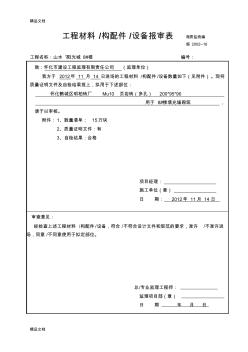 (整理)工程材料进场报验页岩砖