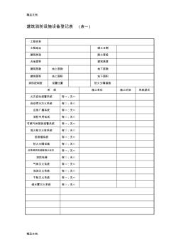 (整理)建筑消防设施设备登记表1