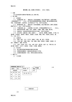 (整理)配电箱盘安装工艺标准318—