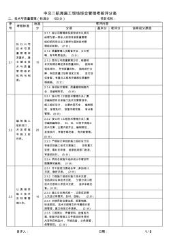 (新)施工现场综合管理考评检查表2-技术与质量管理 (2)