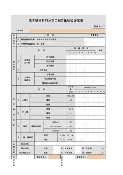 001-園綠2-1-2灌木植物材料分項工程質(zhì)量檢驗評定表