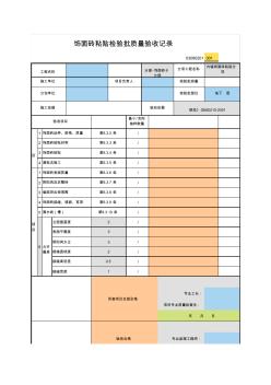 001_03080201_内墙饰面砖粘贴检验批质量验收记录