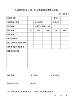 019-北京市施工現場檢查評分記錄表