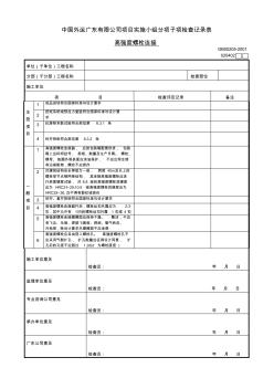 020402Ⅱ高强度螺栓连接工程检验批质量验收记录表