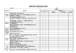 03建筑消防设施巡查记录表