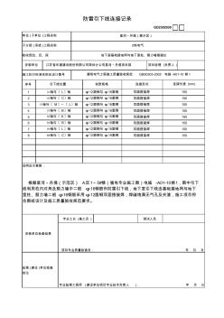 06、防雷引下线连接记录