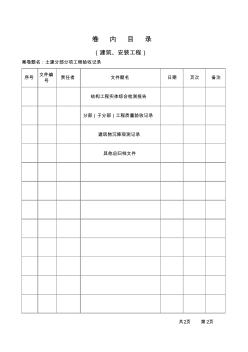 07土建分部分項工程驗收記錄