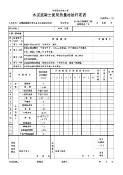 088水泥混凝土面层质量检验评定表 (2)