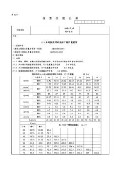 08大六角高强度螺栓连接分项工程质量管理施工工艺技术交底