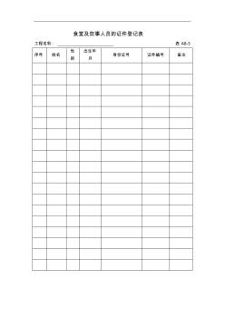 09-B食堂及炊事人员的证件登记表