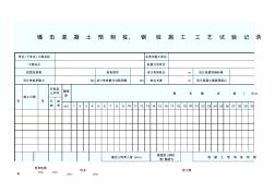 1.锤击混凝土预制桩、钢桩施工工艺试验记录表