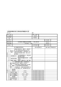 10.3.1设备基础模板安装工程检验批质量验收记录资料
