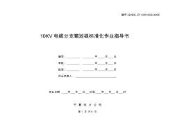 10KV电缆分支箱巡视标准化作业指导书