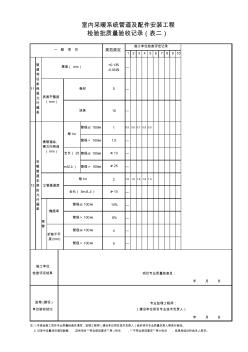 11.室内采暖管道及配件安装