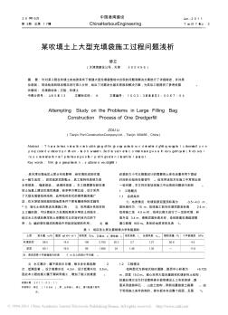 1103某吹填土上大型充填袋施工過(guò)程問(wèn)題淺析