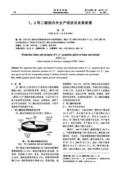 12丙二醇國內(nèi)外生產(chǎn)現(xiàn)狀及發(fā)展前景