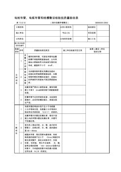 12电线导管、电缆导管和线槽敷设检验批质量验收表(室内金属导管敷设)