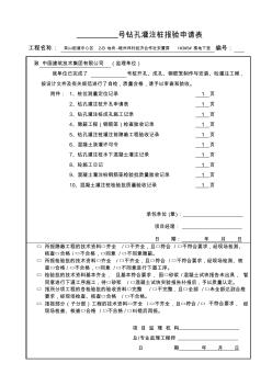 135號樓抗拔樁檢驗(yàn)批