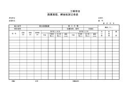 14路肩纵断面高程测量记录表