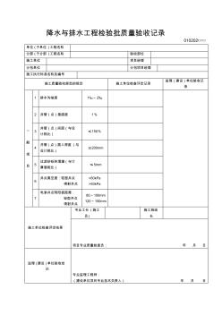 14降水與排水工程檢驗(yàn)批質(zhì)量驗(yàn)收記錄