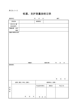 17.樁基及各層測(cè)量放線記錄(C3-1-3)