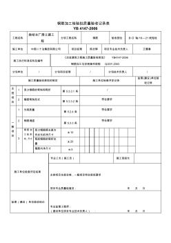 1、钢筋加工检验批质量验收记录表