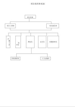 [苏州]场地平整土方开挖技术标 项目组织体系表