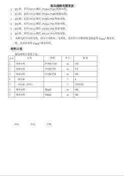 三里河南区改建工程临电线路电缆变更