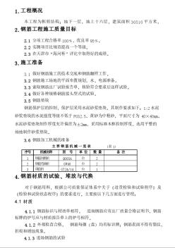 丹佛斯壓縮機廠房工程 鋼筋施工方案