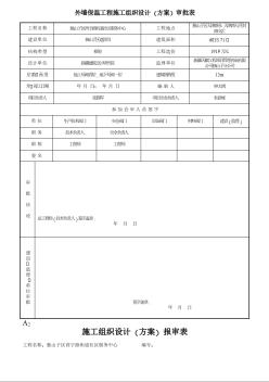 外墻保溫工程方案