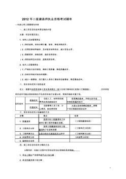 2012年二级建造师执业资格考试辅导