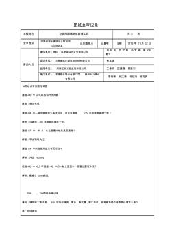 2013图纸会审记录表格