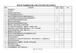 2013深圳市市政基础设施工程文件归档内容业务指引