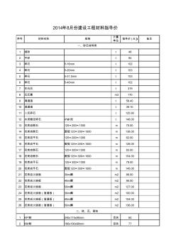 2014年8月份建设工程材料指导价(苏州).xls