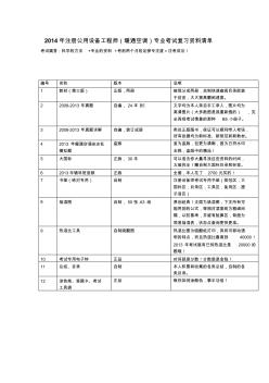 2014注册公用设备工程师专业考试复习资料