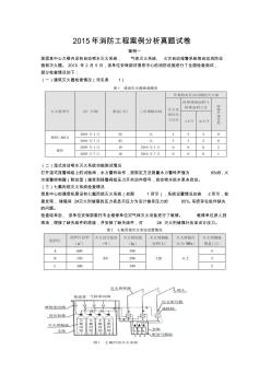 2015年消防案例分析真题