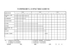 2016年地下室施工進(jìn)度計(jì)劃