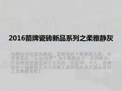 2016箭牌瓷磚新品系列之柔雅靜灰