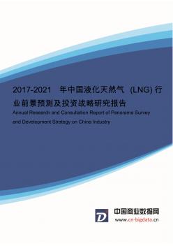 2017年中国液化天然气(LNG)行业发展前景预测