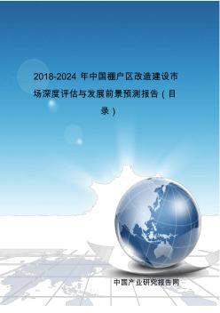 2018-2024年中国棚户区改造建设市场深度评估与发展前景预测报告(目录)