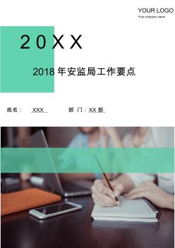 2018年安监局工作要点