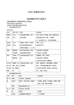 2018新教材一建《機(jī)電實(shí)務(wù)》整合資料精品