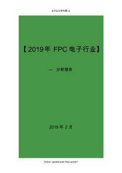 2019年FPC电子行业分析报告(27y)